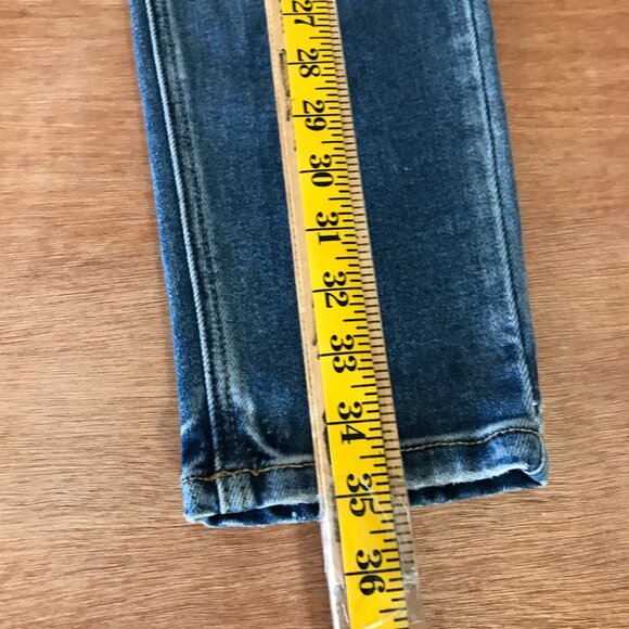 Kancan Clemence Mom Jeans Women 25 Blue High Rise Distressed Medium Wash 17554 - Picture 6 of 12